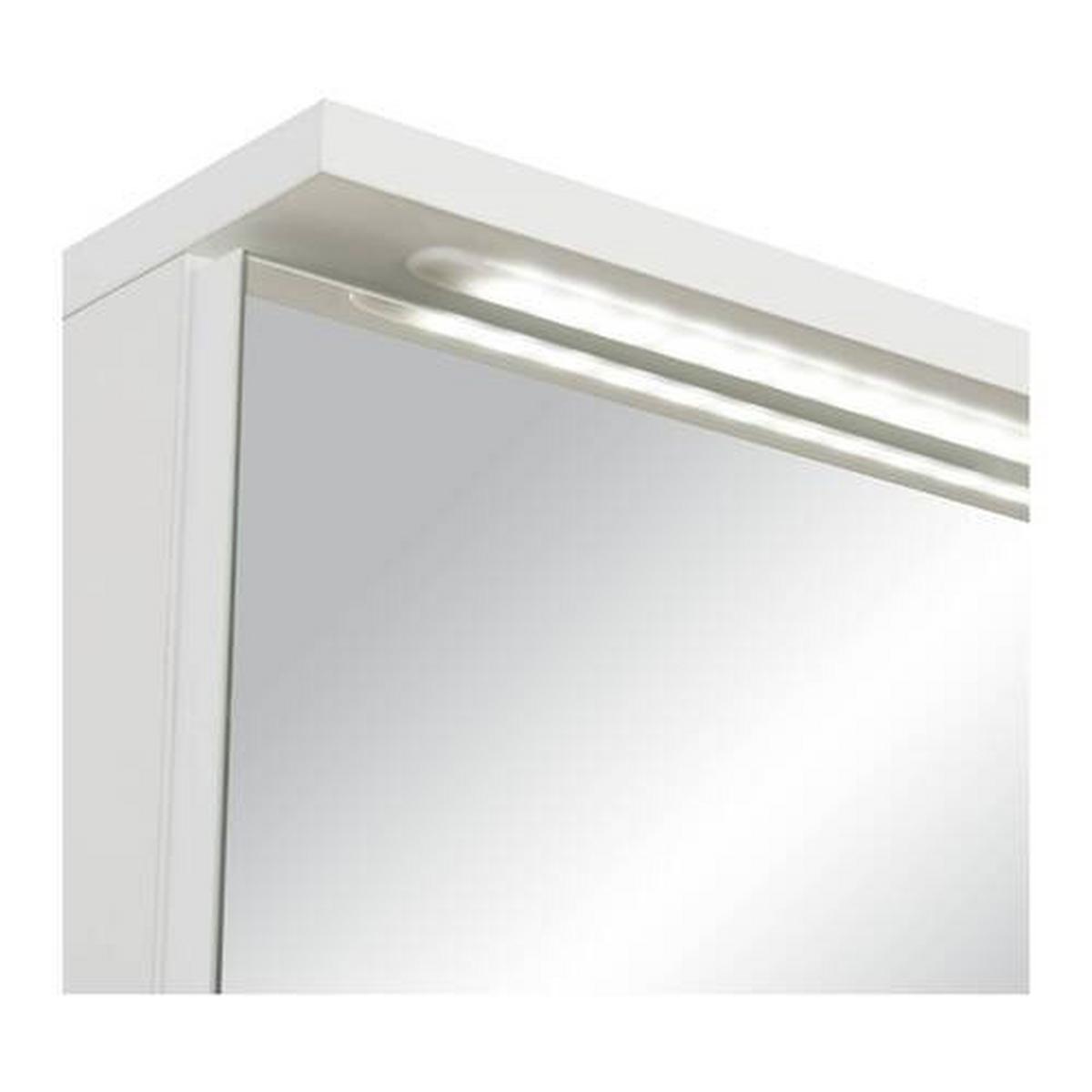 Spiegelschrank Best 80 in Weiß - MODERN, Glas/Holzwerkstoff (80/70/23cm) - Mömax