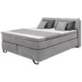 Boxspringbett in Silber ca. 180x200cm - Alufarben, KONVENTIONELL, Karton/Naturmaterialien (180/200cm) - Modern Living Boxspringbett in Silber ca. 180x200cm - Alufarben, KONVENTIONELL, Karton/Naturmaterialien (180/200cm) - Modern Living