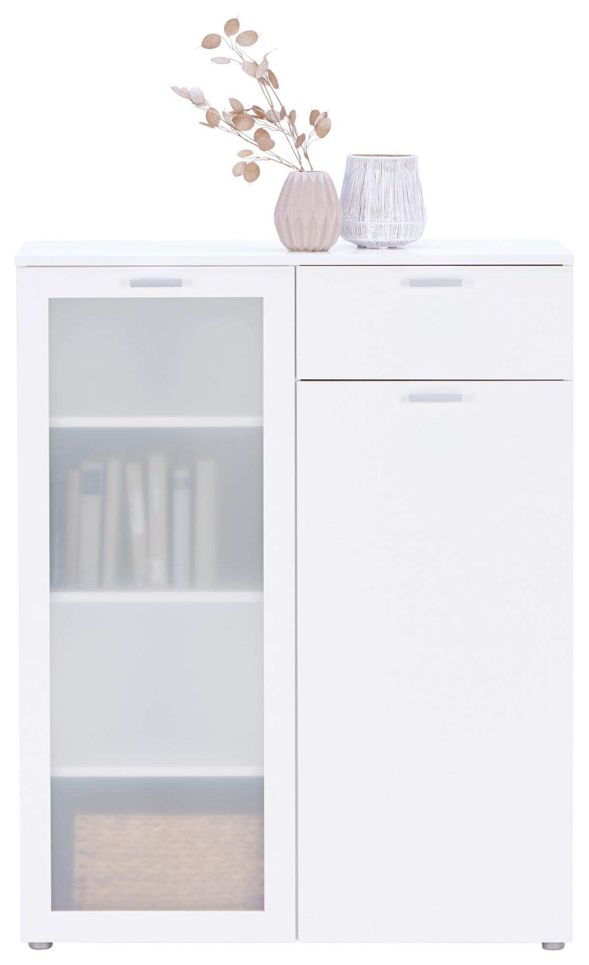 Kommode Xeno in Weiß - Weiß, KONVENTIONELL, Holzwerkstoff/Kunststoff (90/115/37cm) - Mömax
