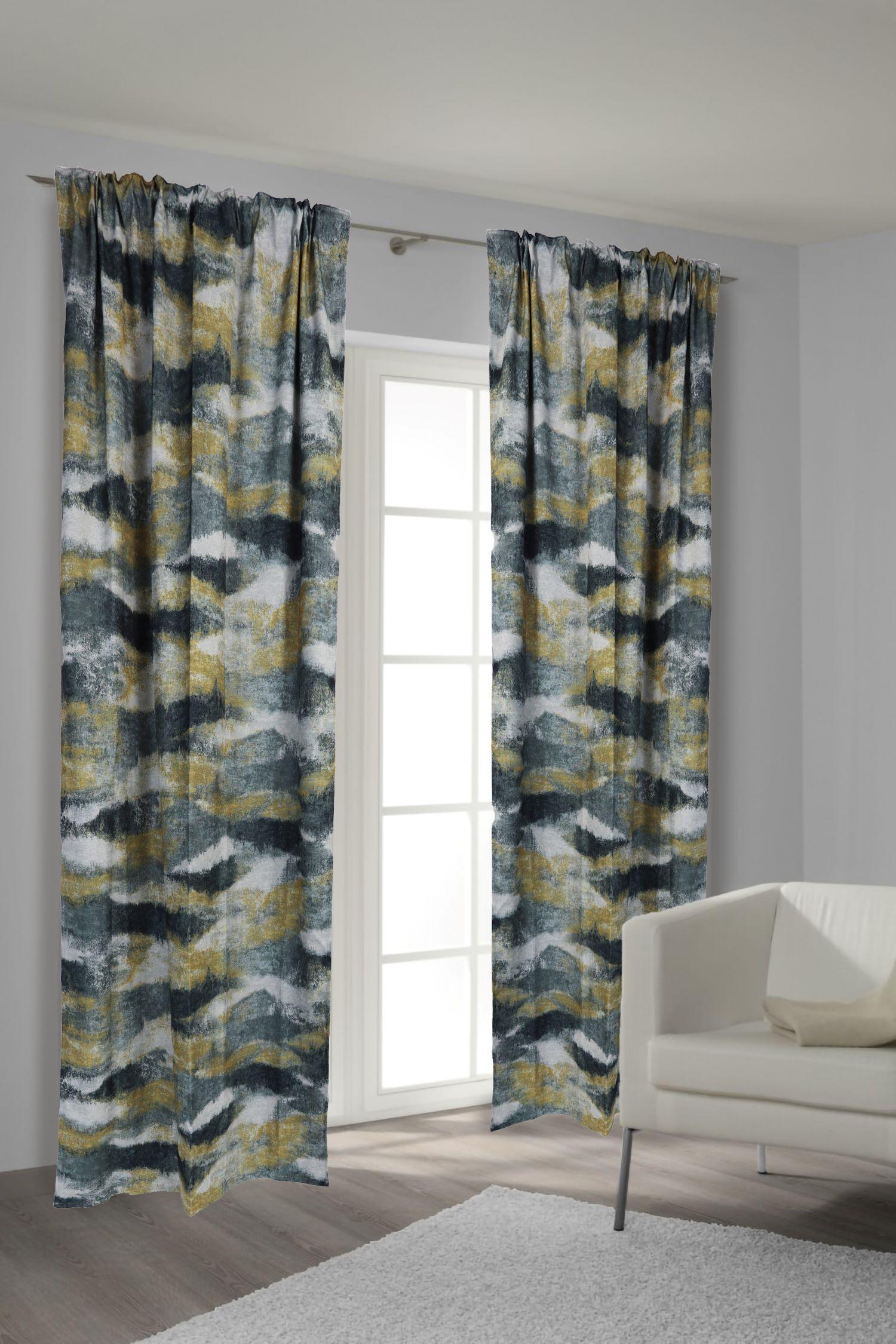 Draperie gata confecționată Cascada - gri, textil (140/240cm)