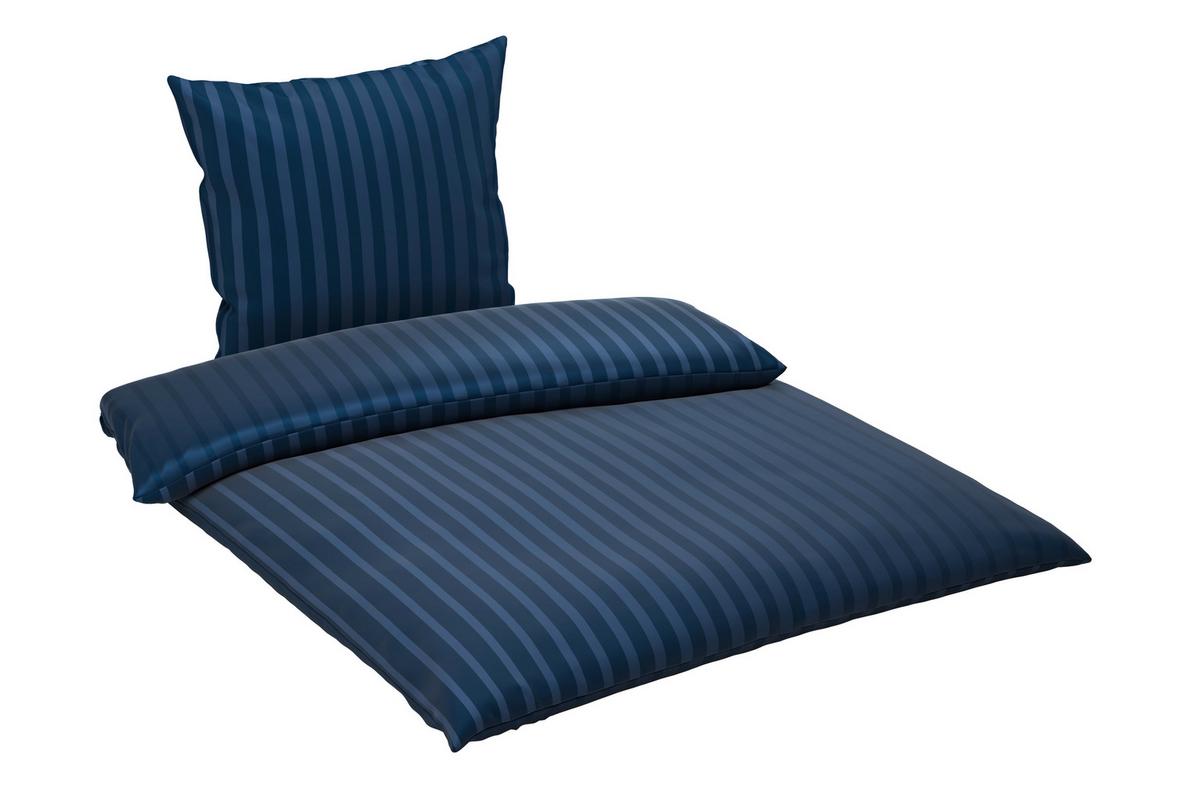 POŚCIEL BLEND - DK - ciemnoniebieski, tkanina (135/200cm) - Dieter Knoll