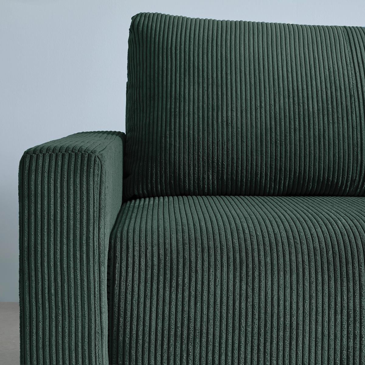 Ecksofa Dios Dunkelgrün - Dunkelgrün/Schwarz, MODERN, Holz/Kunststoff (228/91/146cm) - Based