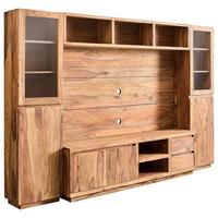 MEBLOŚCIANKA DO SALONU KALKUTA - kolor palisandrowy, Konventionell, drewno (265/175/40cm) - Livetastic