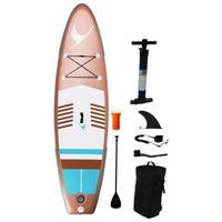 Stand-Up Paddle Board Blau/Braun ca. 305cm - Blau/Braun, KONVENTIONELL, Kunststoff (305/81/15cm) - Mömax