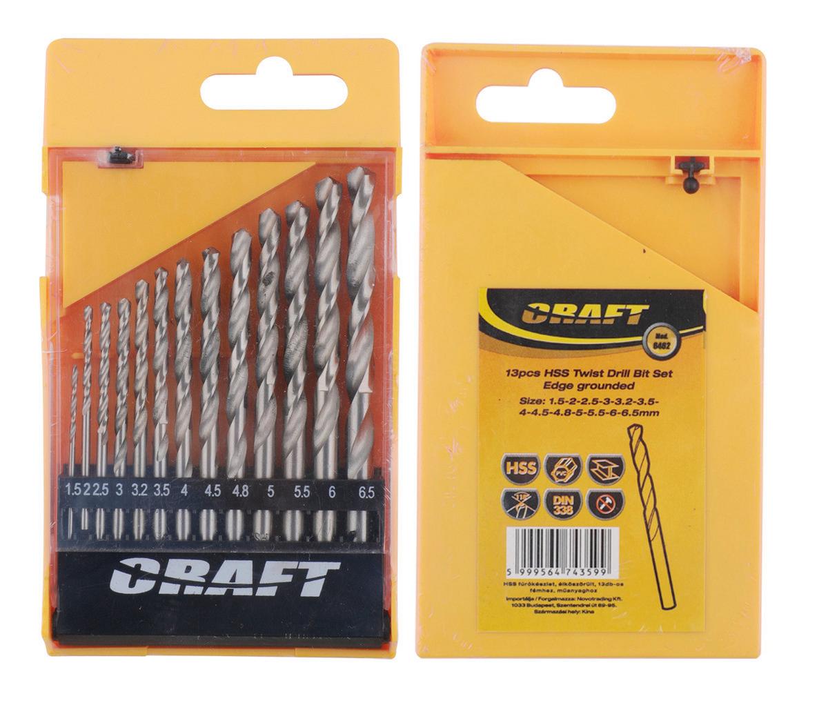 Fúrószár Készlet 13db - szürke, fém (13.6/7.7/1.2cm)