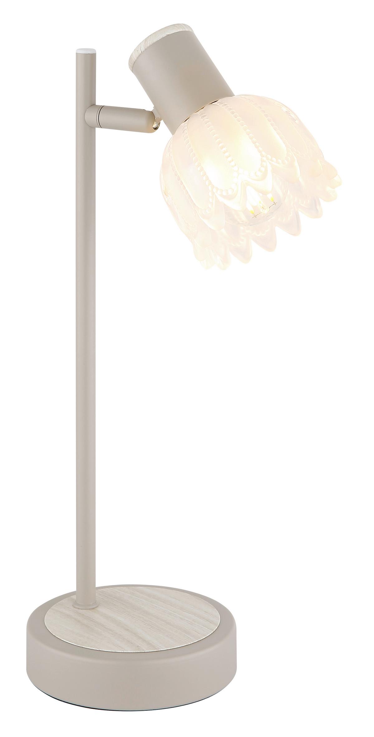 Stolna Svjetiljka Planta - boje pijeska/crna, Konvencionalno, staklo/metal (17/12/35cm) - Globo