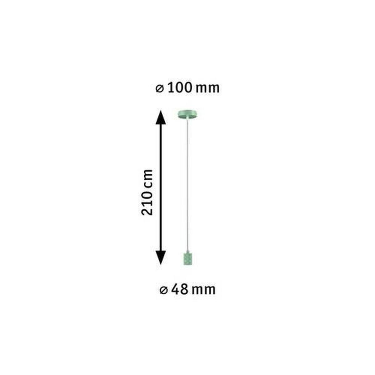 Hängeleuchte Tilla in Hellgrün max. 60 Watt - Basics (10,0cm) - Paulmann