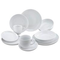 SERWIS OBIADOWO-ŚNIADANIOWY ALLROUND BIAŁY - biały, Konventionell, ceramika - Creatable