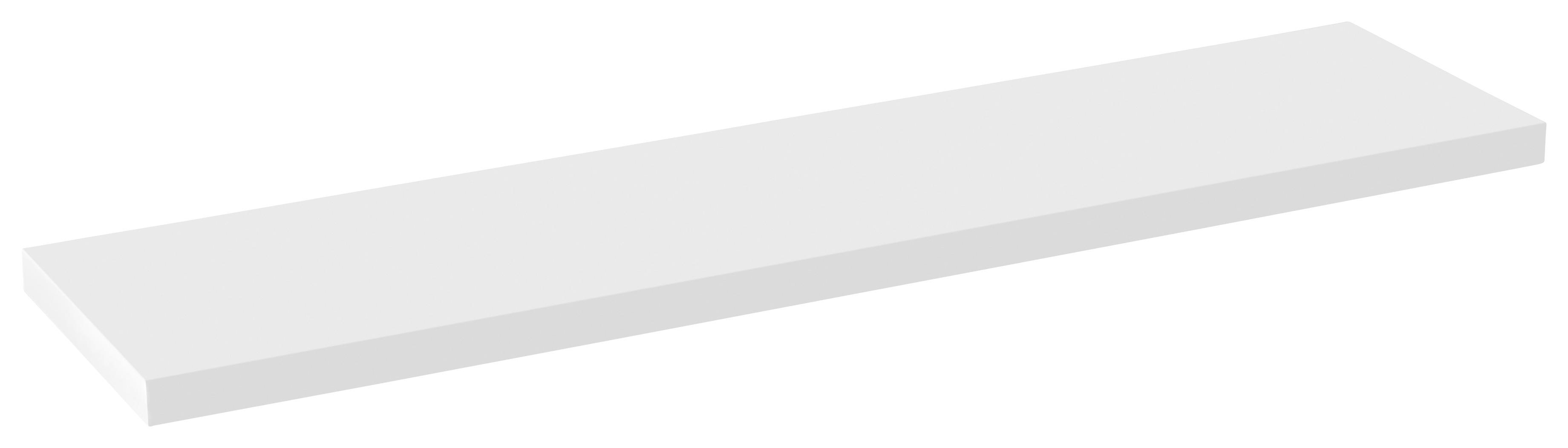 Wandboard in Weiß Hochglanz - Weiß, MODERN, Holzwerkstoff (60/2/15cm) - Mömax