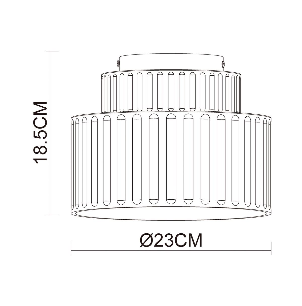LAMPA SUFITOWA KIRIA - zielony, Design, tworzywo sztuczne/metal (23/18,5cm) - Collet's Monde