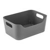 FÖRVARINGSKORG MICHAEL - M - grå, Modern, plast (24/16,5/10,2cm) - Mömax
