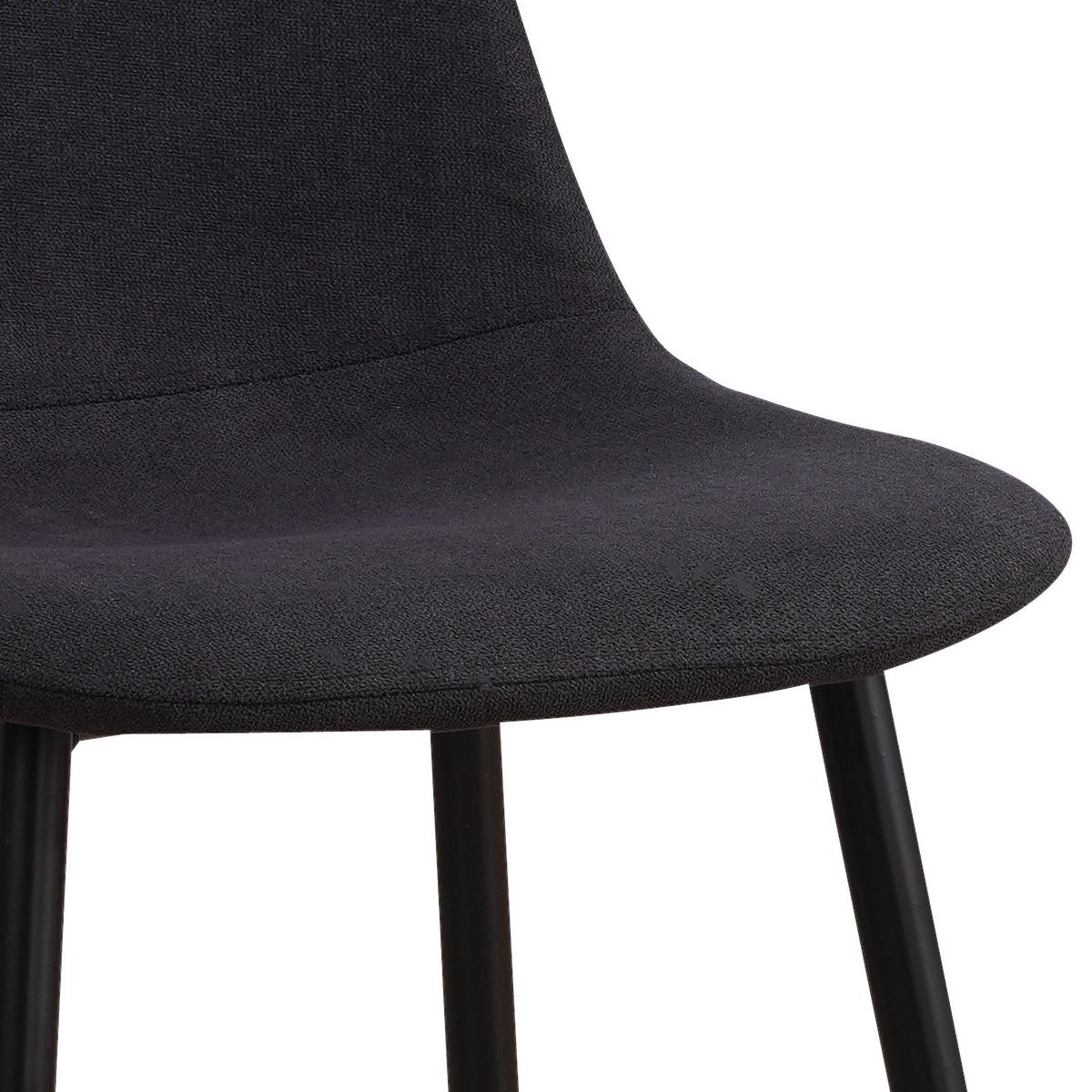 KRZESŁO LOLA - czarny, Basics, metal/tkanina (43/85/54cm) - P & B