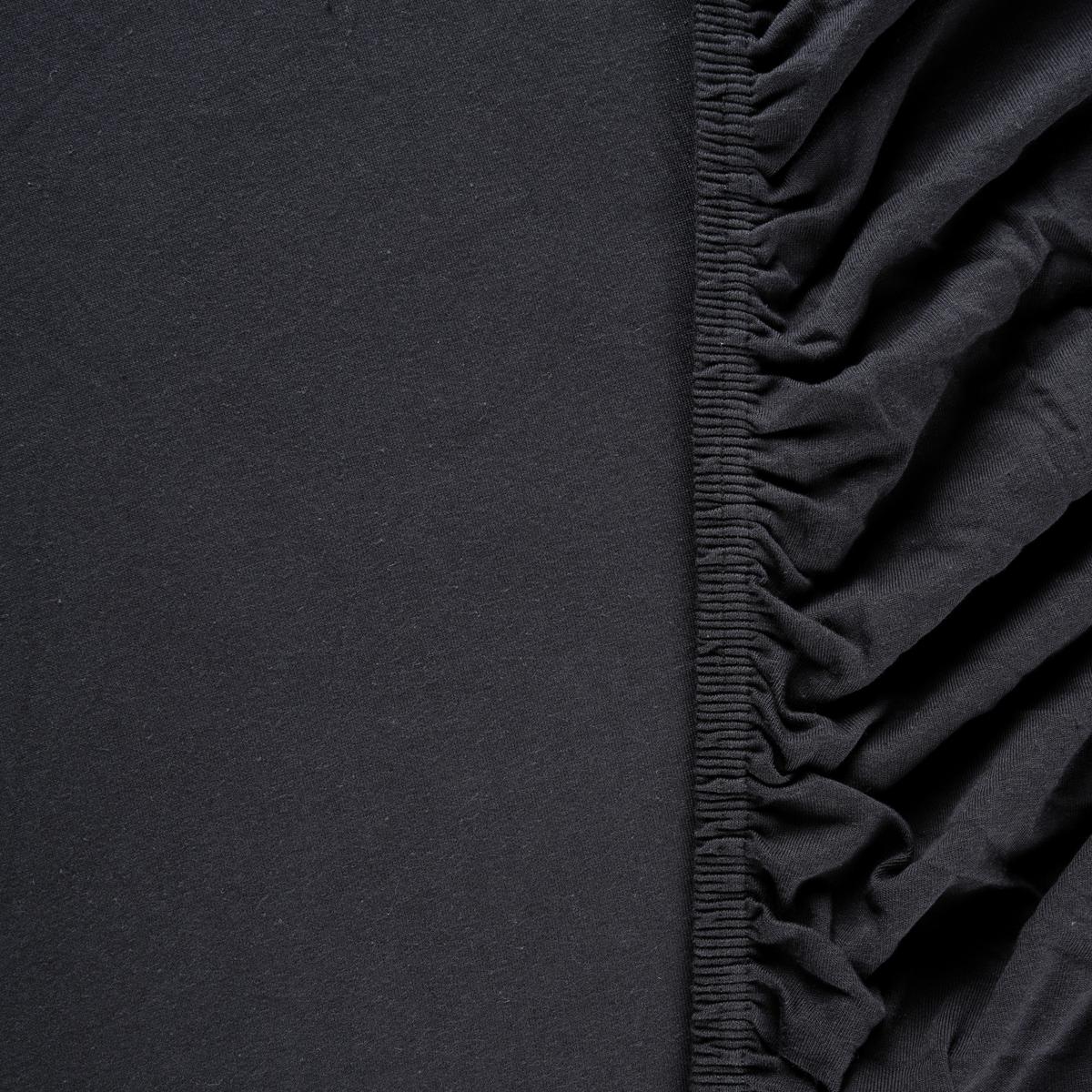 Gumis Lepedő Basic - fekete, Modern, textil (140/200cm) - Modern Living