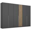Ormar S Klasičnim Vratima Lamella - siva/hrast Artisan, Moderno, drvni materijal/metal (271/210/54cm) - Modern Living