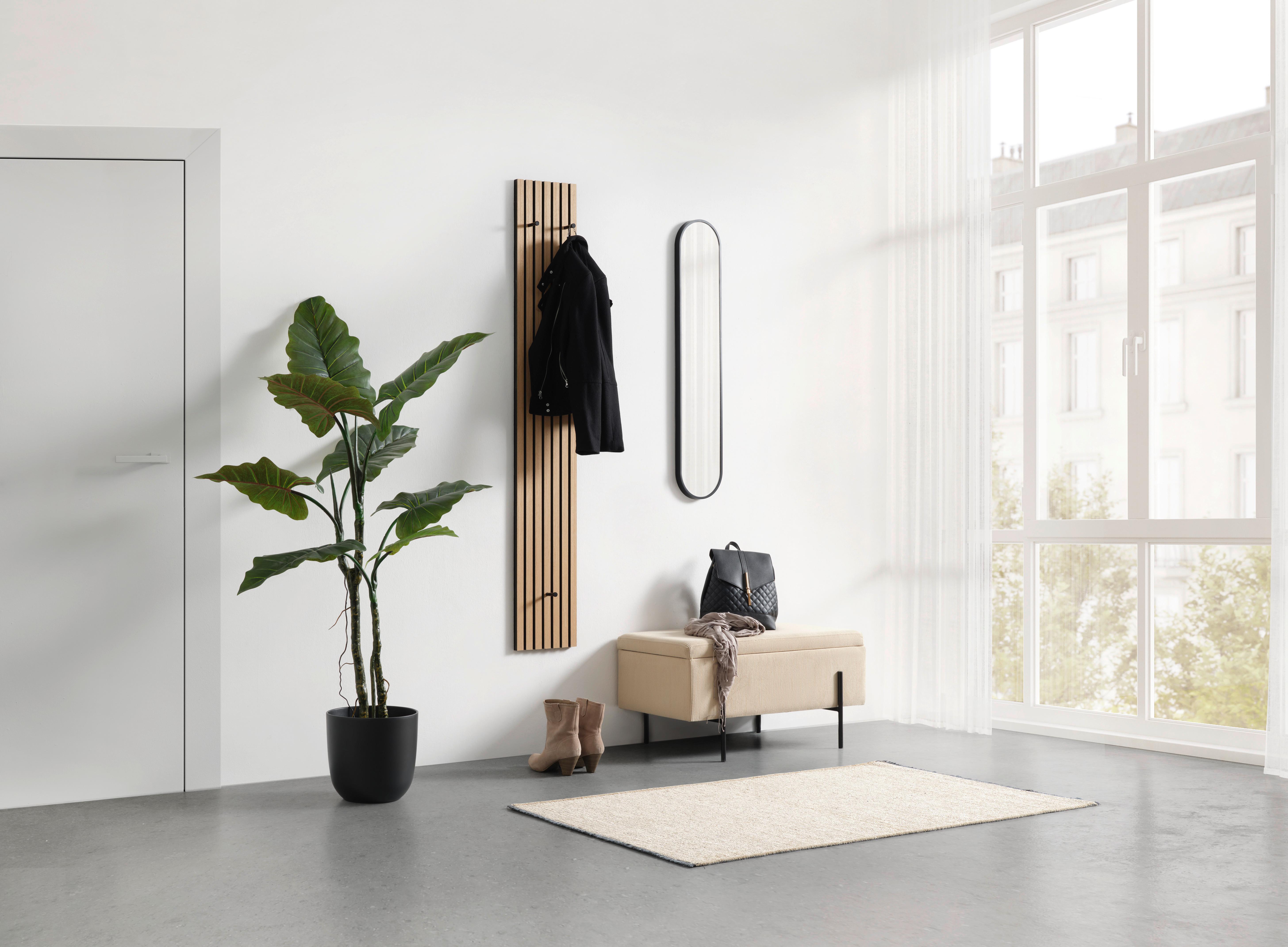 HALLPANEL GRACE -SB- - ekfärgad, Modern, metall/trämaterial (25/160/7,5cm) - Mömax