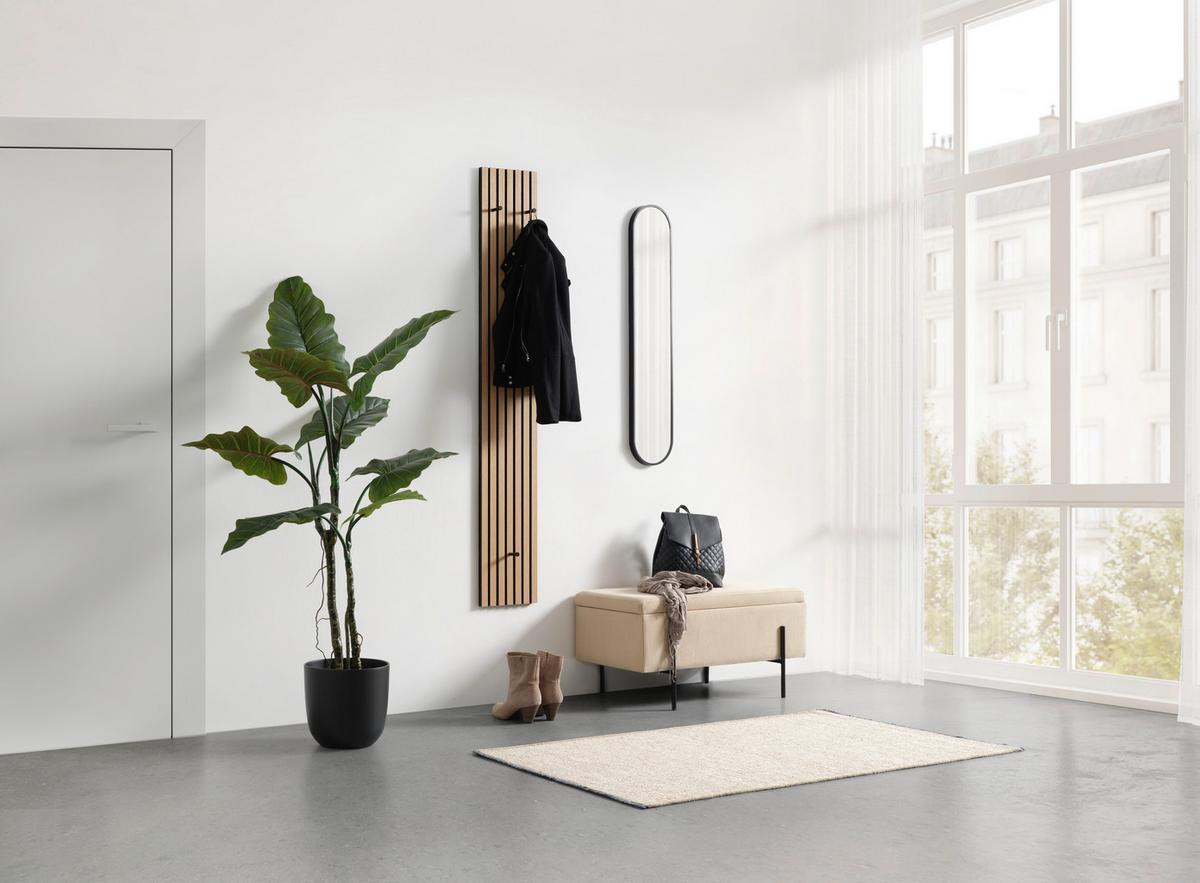 Gardrobenpaneel Grace in Eiche Artisan - Eiche Artisan, MODERN, Holzwerkstoff/Textil (25/160/4cm) - Mömax