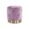 Hocker Piano Lila/Goldfarben - Lila/Goldfarben, Basics, Holz/Holzwerkstoff (40/40/40cm) - Kayoom