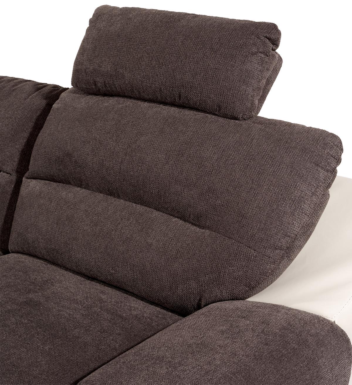 Sedežna Garnitura Seaside, Z Ležiščem, Predalom, Oblika U - barve kroma/siva, Konvencionalno, kovina/tekstil (218/334/165cm) - Premium Living