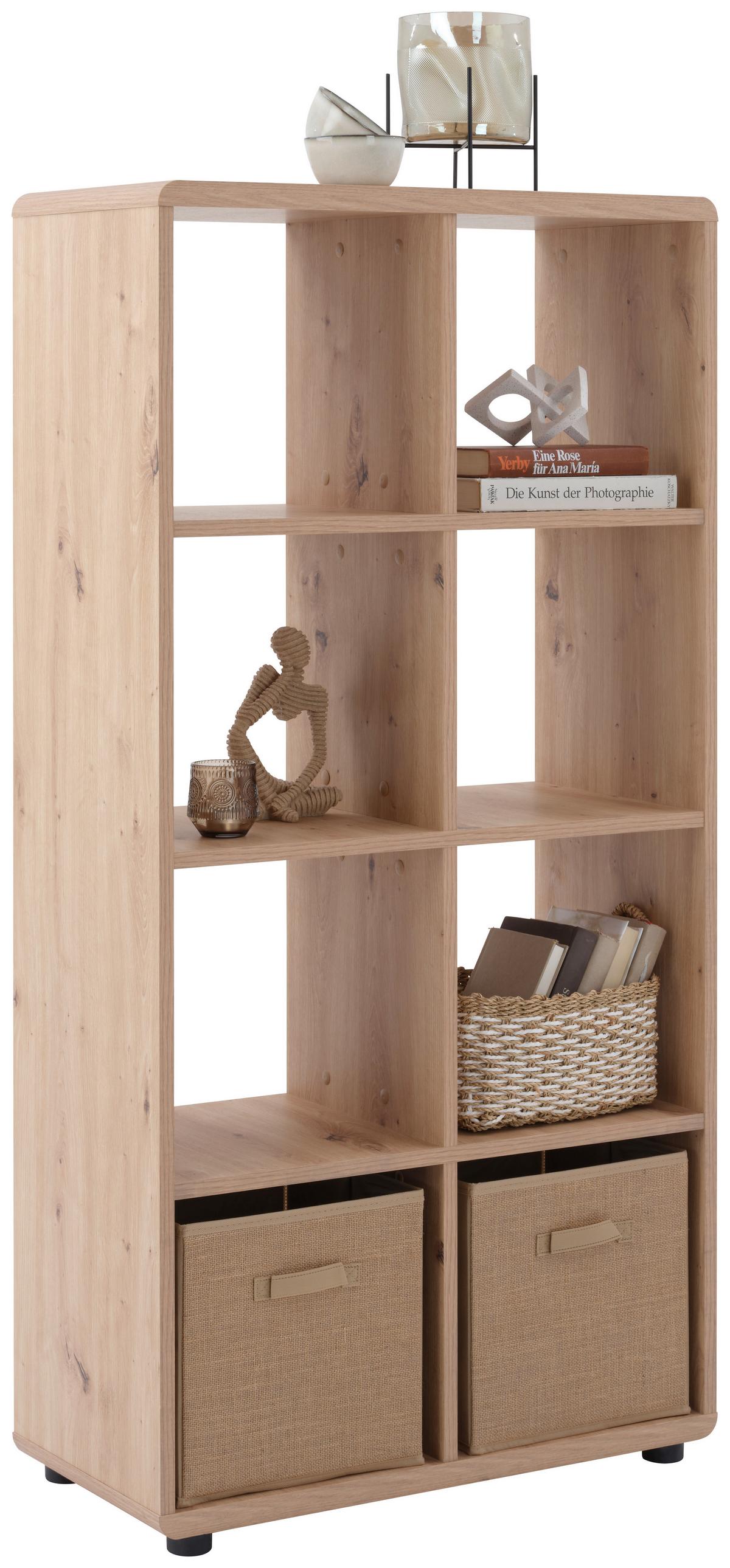 Etajeră FONTANA PLUS - stejar Artisan, Modern, material pe bază de lemn (73,2/145/35cm) - Modern Living