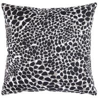 Zierkissen Stony in Schwarz/Weiss ca. 45x45cm - Weiss/Schwarz, Modern (45/45cm) - Modern Living