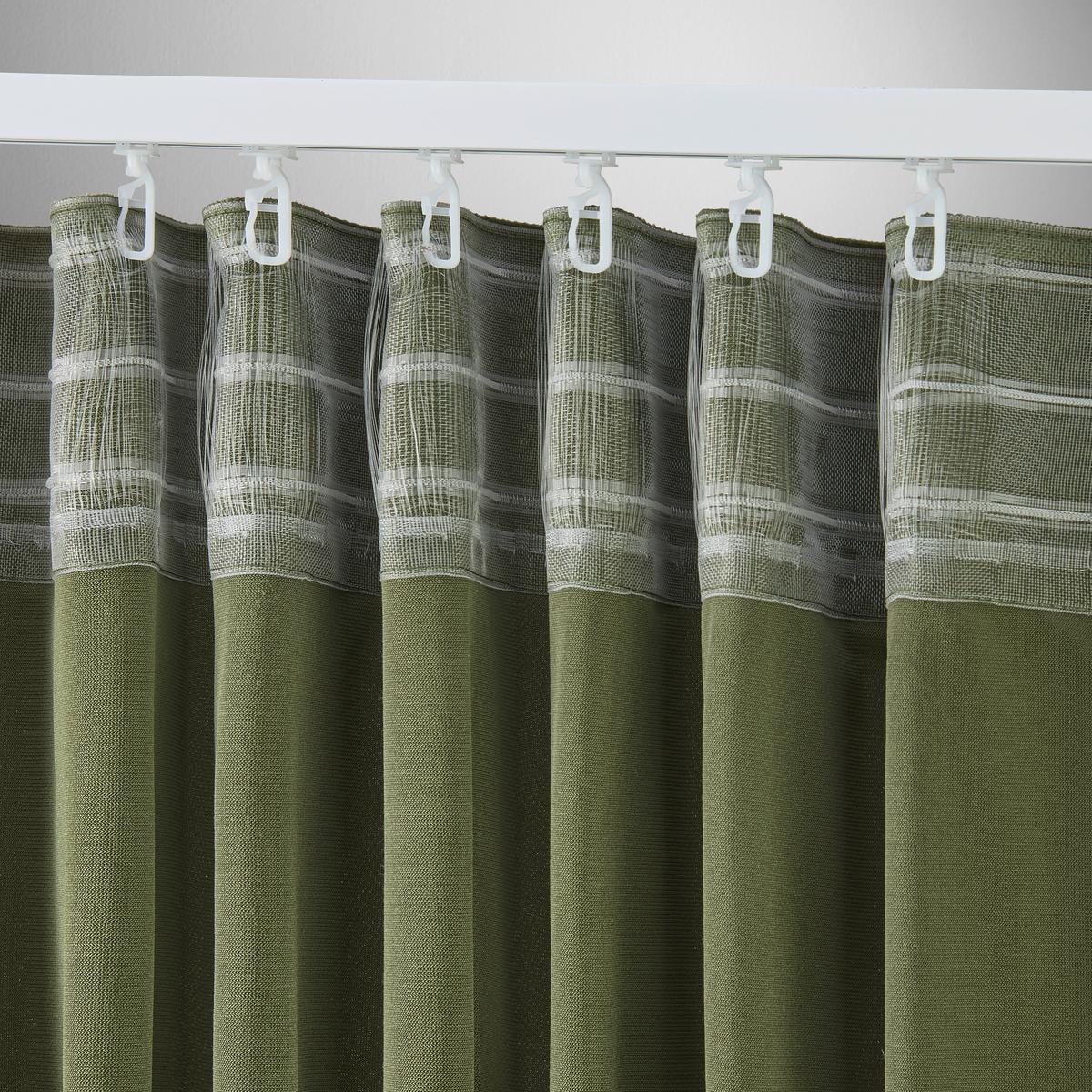 Končana Zavesa Bianca, Zelena, Ca. 140/245 Cm - zelena, Konvencionalno, tekstil (140/245cm) - Modern Living