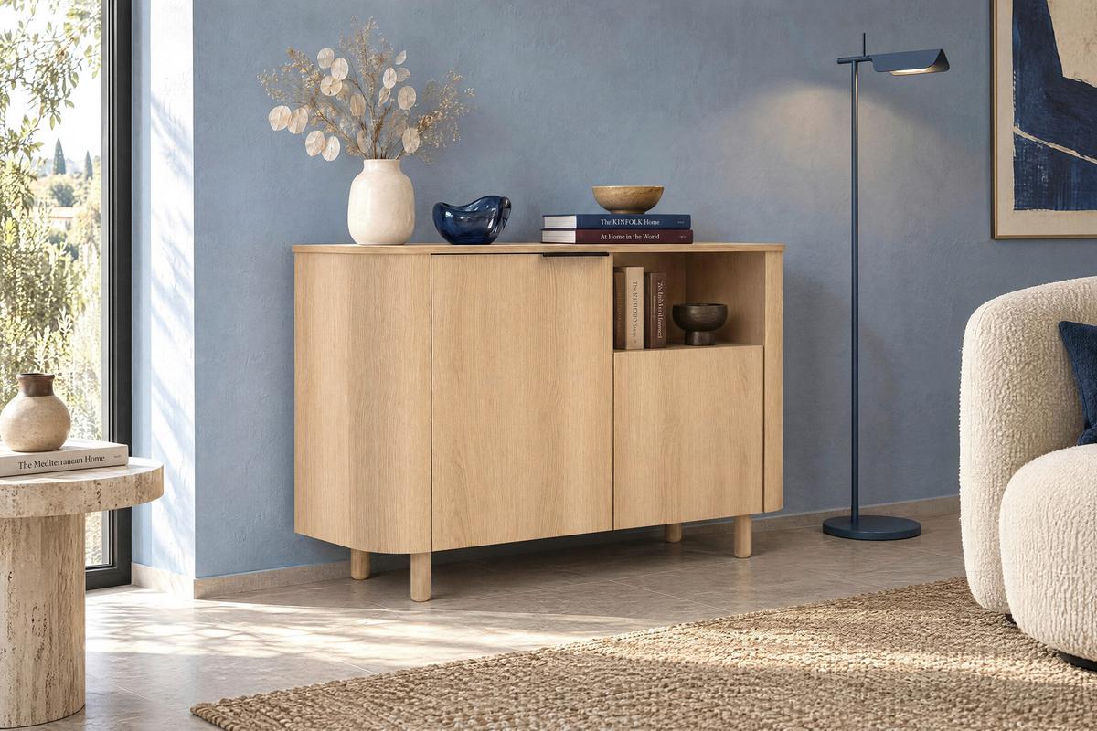 Kommode Roma Eichefarben - Eichefarben, MODERN, Holz/Holzwerkstoff (131/82/43cm) - Mömax