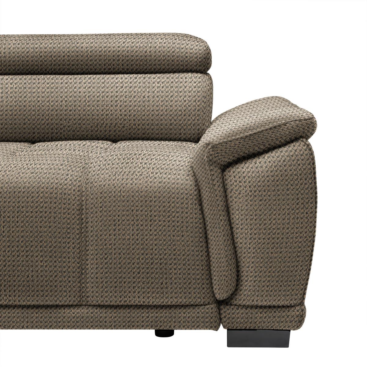 Kutna Garnitura Gremio - bež/crna, Moderno, tekstil/plastika (206/283cm) - Modern Living