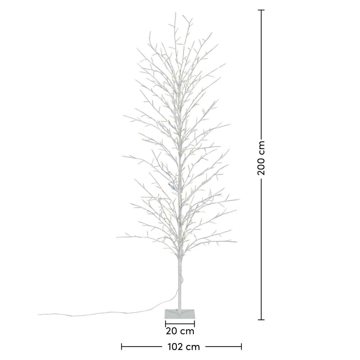 LED-Dekoleuchte Bree Weiß max. 4,5 Watt - Weiß, Design, Kunststoff/Metall (200cm) - Mömax