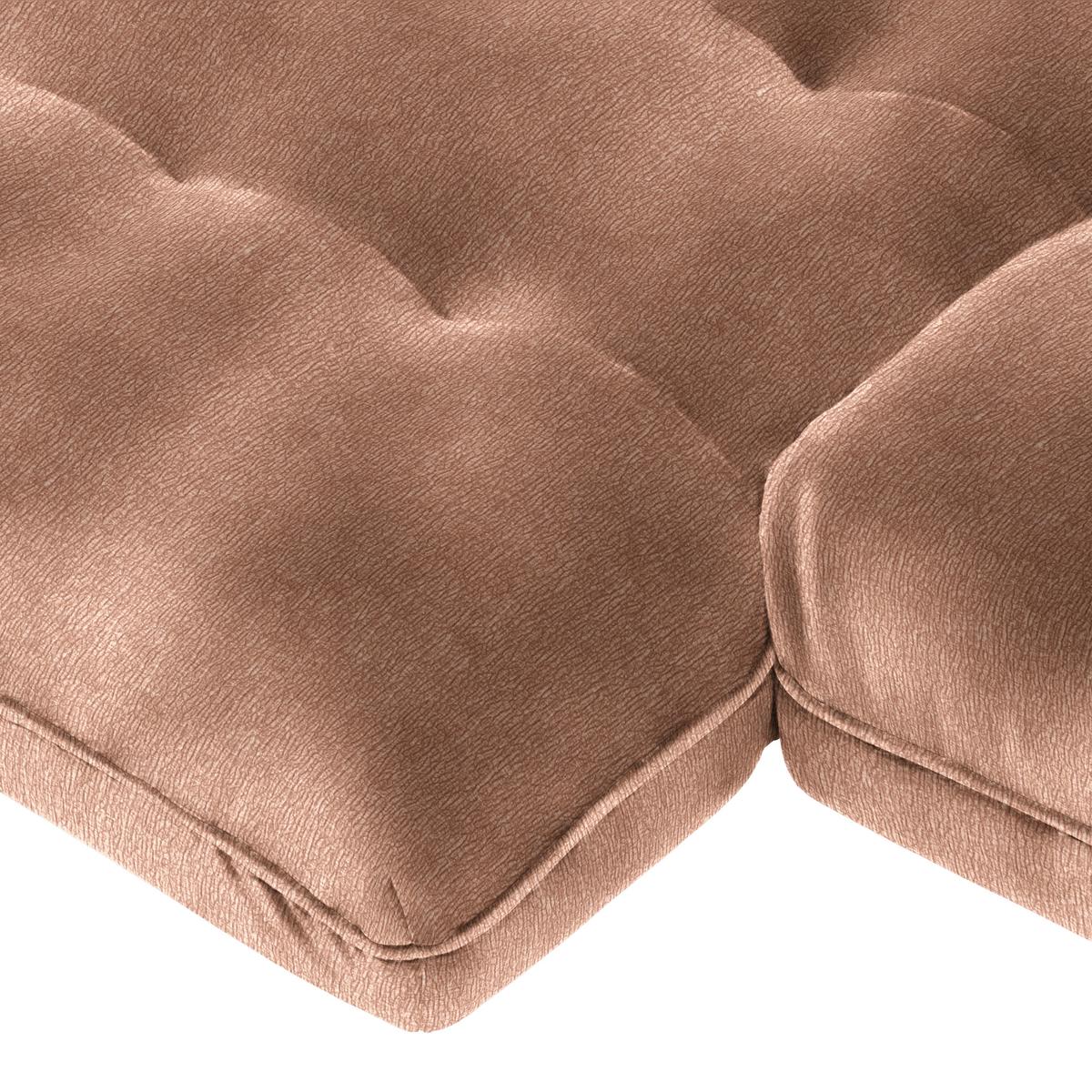Wohnlandschaft Vivo Altrosa - Altrosa/Schwarz, MODERN, Kunststoff/Textil (179/63/317cm) - Premium Living