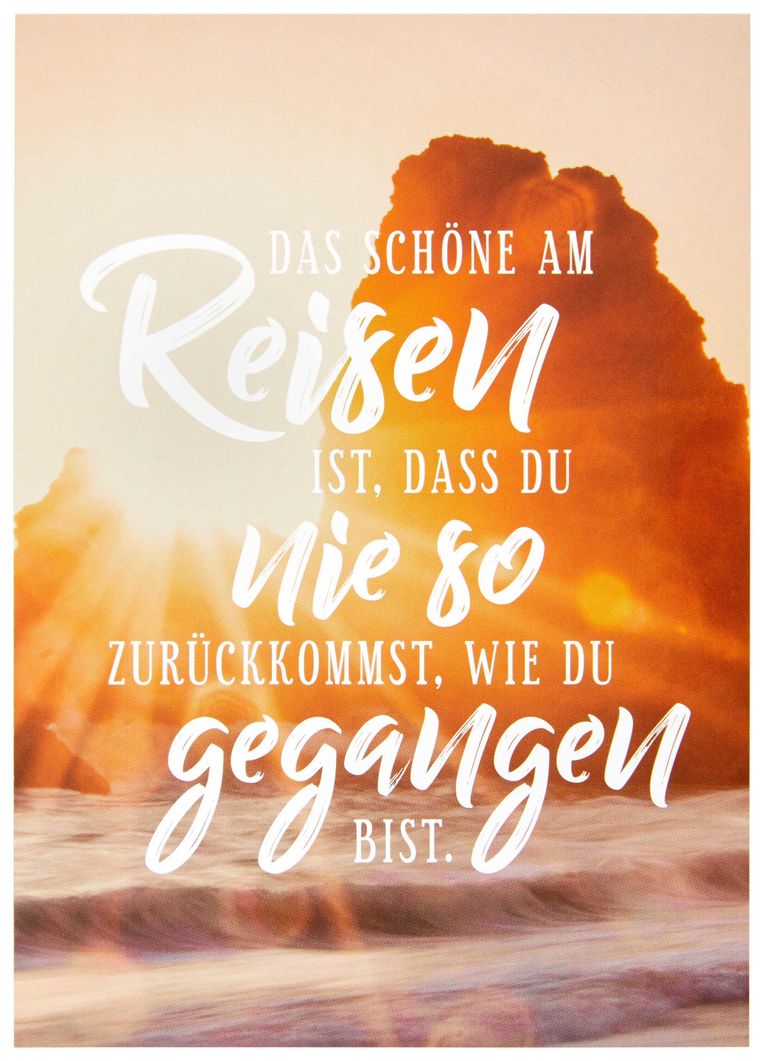 Postkarte Statements in Orange - Multicolor, Papier (10,5/14,8cm) - VS Visual Statements