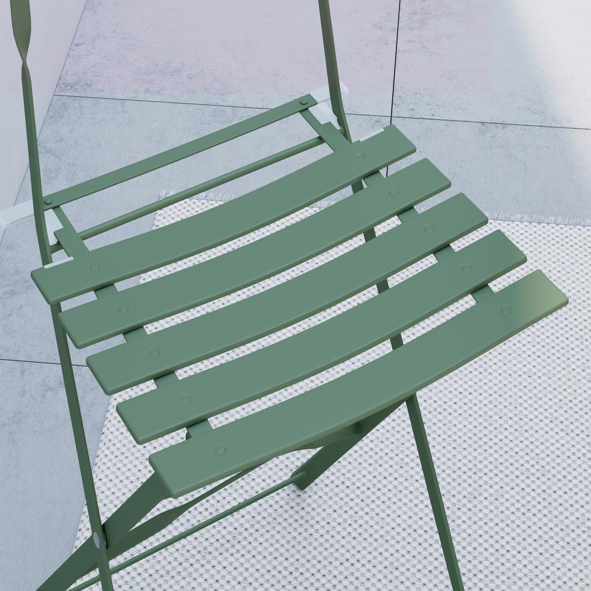 Balkonset Sonja Grün, 3-teilig - Grün, Basics, Metall (60/71/60cm) - Mömax