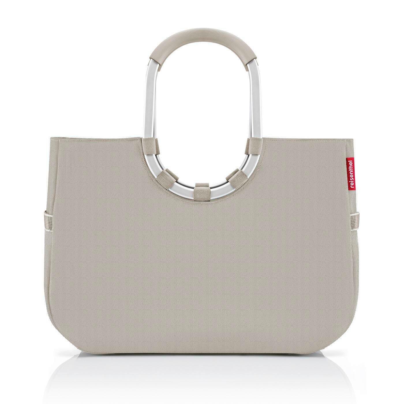 TORBA NA ZAKUPY OR6049 - beżowy, Basics, tworzywo sztuczne/tkanina (46/34.5/25cm) - Reisenthel