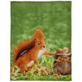 Decke Animal In Versch. Designs - Beige/Braun, Textil (150/200cm)