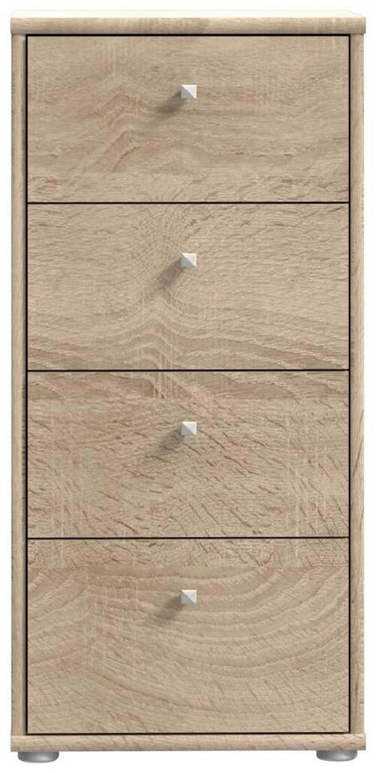 Komoda Tempra 2, Barva Hrasta - barve hrasta/hrast sonoma, Basics, umetna masa/leseni material (38,6/85,5/34,8cm) - Mömax