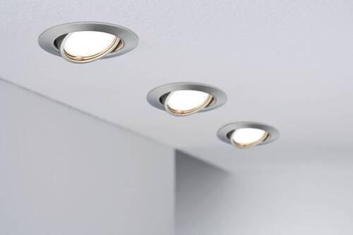 LED-Spot EBL Base in Metall Alufarben max. 1x5 W - Design (9/9cm) - Paulmann