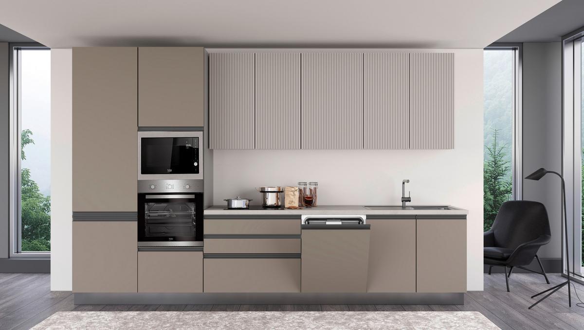 Blok Kuhinja S Aparatima New Helena 360 Dx - kašmir/siva, Konvencionalno, metal/drvo (360/240/60cm) - Mömax