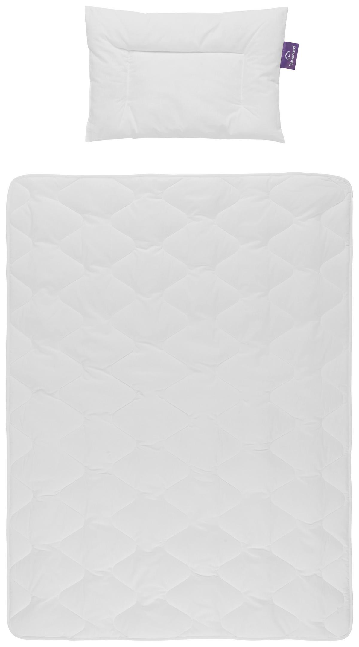KOMPLET POŚCIELI DLA DZIECI WOLKENBETT - biały, Basics, tkanina (100/135cm) - Träumeland
