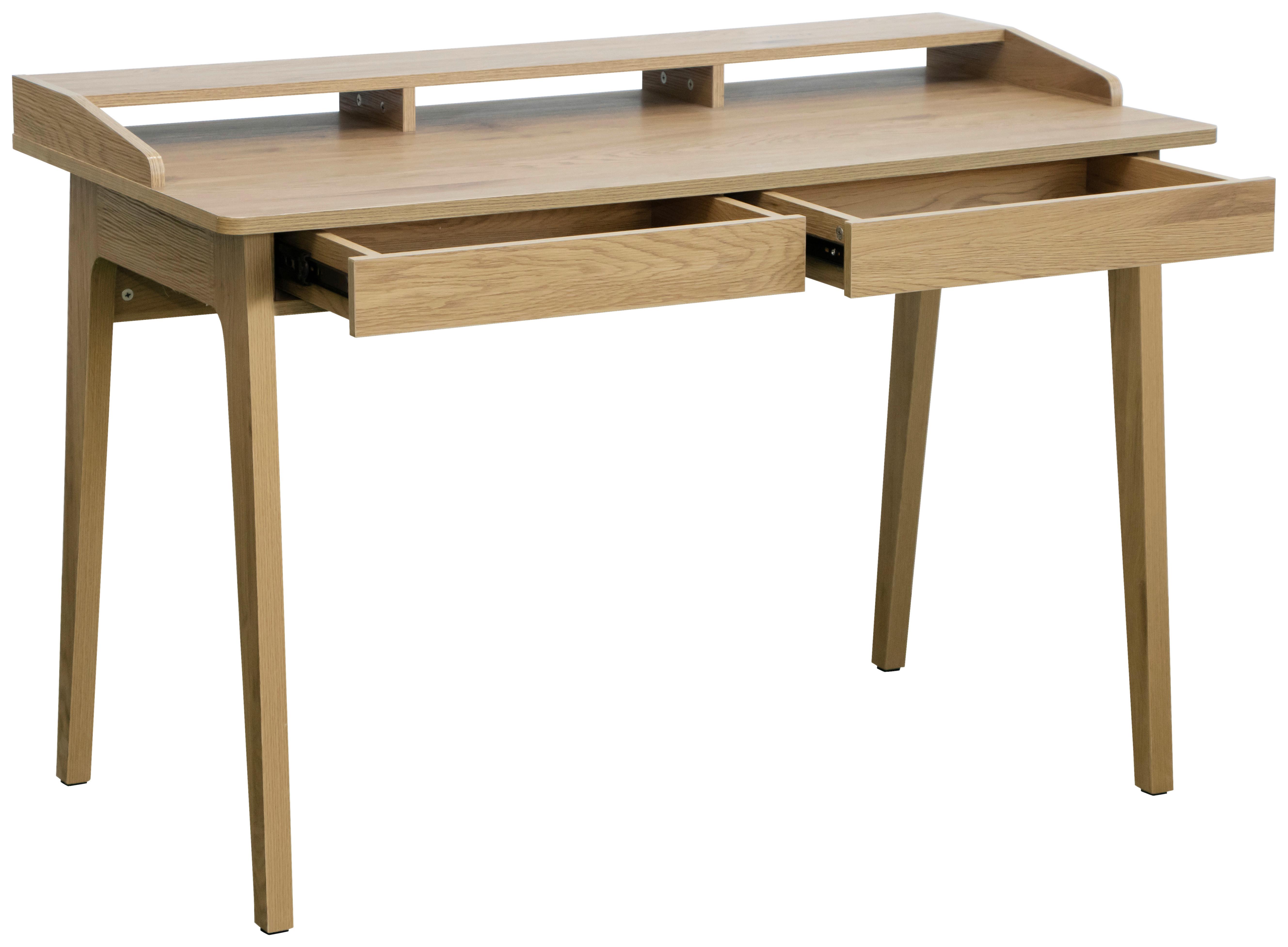 SKRIVBORD EDDY - ekfärgad, Design, trämaterial/trä (120/60/81.5cm) - Mömax