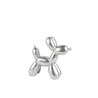 Dekor Kutya Silver Doggy - ezüst, Modern, műanyag (15/6/13,5cm)
