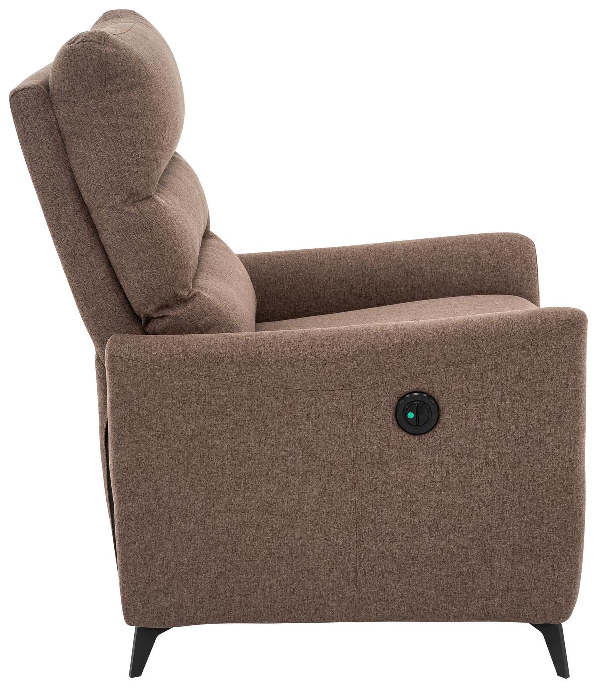 Počivalnik Solace, Rjava - črna/rjava, Design, kovina/tekstil (72/100/89cm) - Livetastic