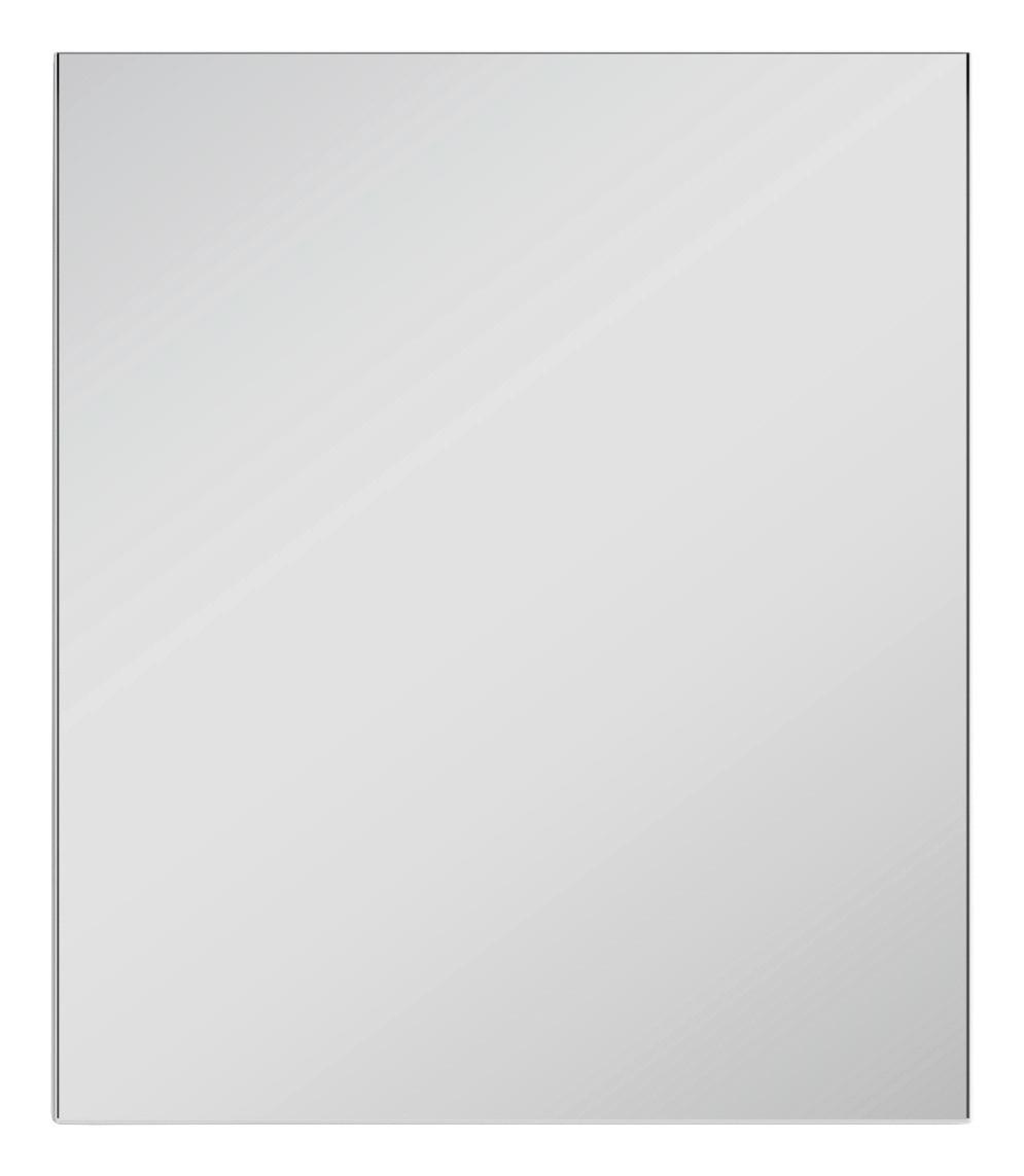 Wandspiegel Jakob ca.60x70x2cm Weiß - Weiß, LIFESTYLE, Glas/Holz (60/70/2cm) - MID.YOU