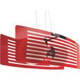 Pendelleuchte Lexi 2-flammig - Rot, MODERN, Glas/Metall (48/24/20cm) - Premium Living Pendelleuchte Lexi 2-flammig - Rot, MODERN, Glas/Metall (48/24/20cm) - Premium Living