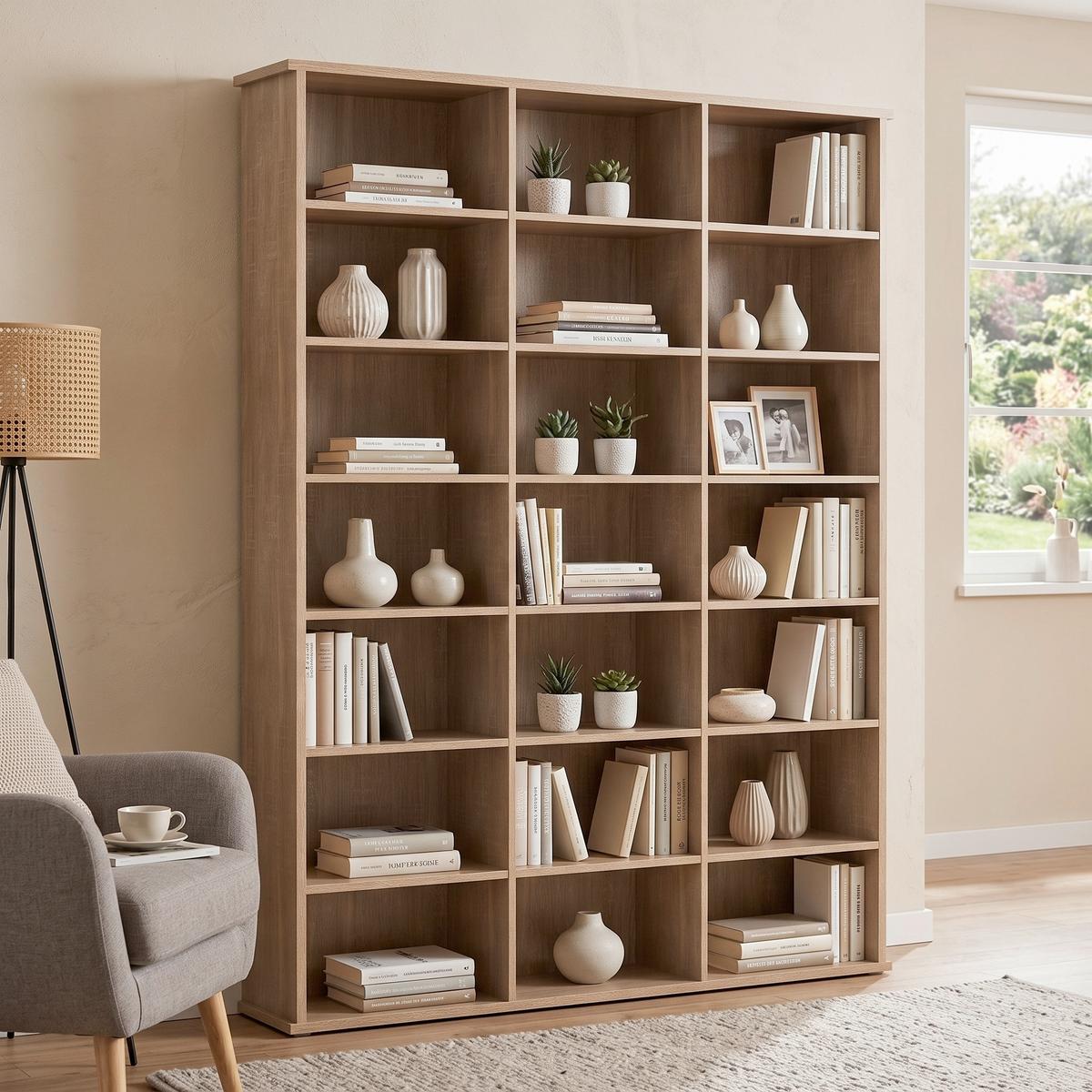 Regal Megosa M Sonoma Eiche - Sonoma Eiche, Design, Holzwerkstoff (105/136/19cm) - MID.YOU