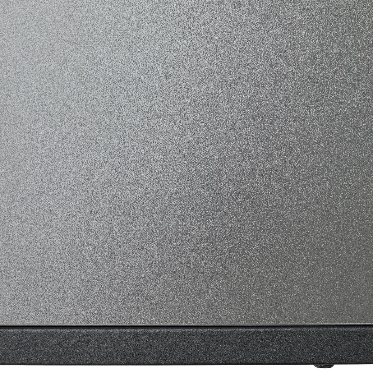 KOMODA NISKA MELA LOWBOARD - antracytowy/czarny, Modern, materiał drewnopochodny/metal (132/46/41cm) - P & B