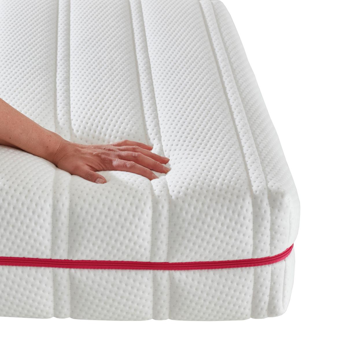 Kaltschaummatratze La Pur Eco H3+H4 ca. 160x200cm - Weiß, Textil (160/200cm) - Nadana