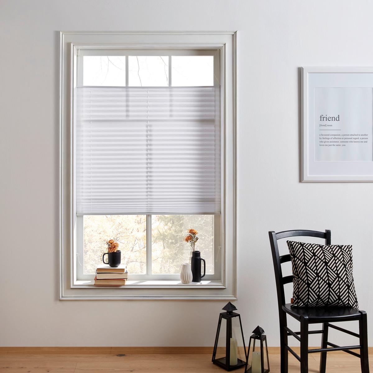 Plise Light - bela, tekstil (80/130cm) - Premium Living