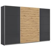 Ormar S Kliznim Vratima Feldkirch - hrast Artisan/antracit, Moderno, drvni materijal/metal (315/210/62cm) - Modern Living