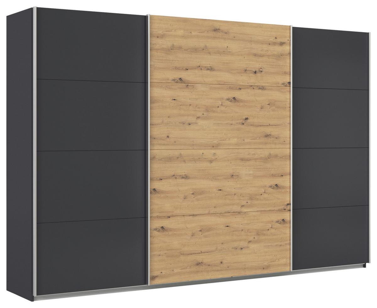 Ormar S Kliznim Vratima Feldkirch - hrast Artisan/antracit, Moderno, drvni materijal/metal (315/210/62cm) - Modern Living