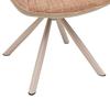 STOL MED ARMSTÖD EILEEN - beige/brun, Modern, metall/textil (62/85/62cm) - Mömax