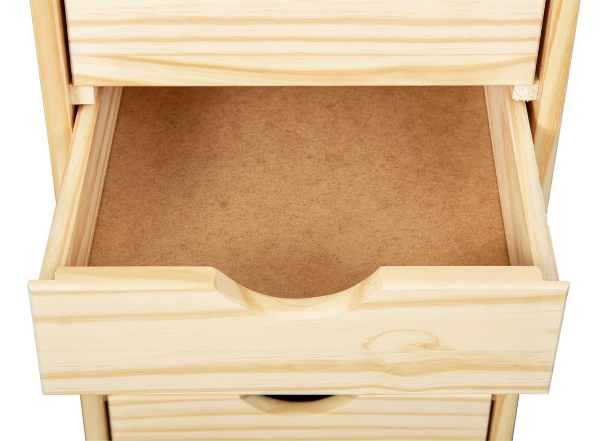 Rollcontainer Nils ca. 35x66x39 cm Kieferfarben - Kieferfarben, Basics, Holz/Kunststoff (35/66/39cm) - MID.YOU